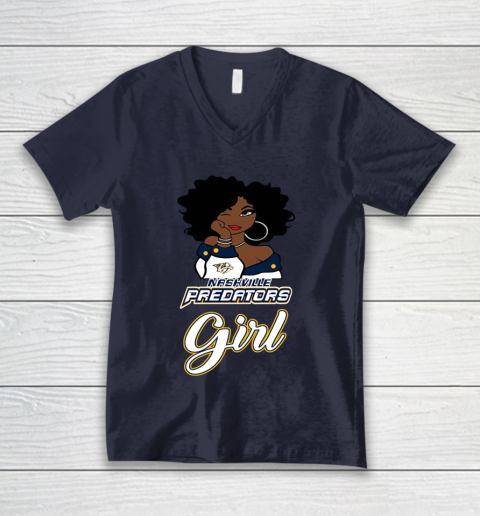 Nashville Predators Girl NHL V-Neck T-Shirt 3
