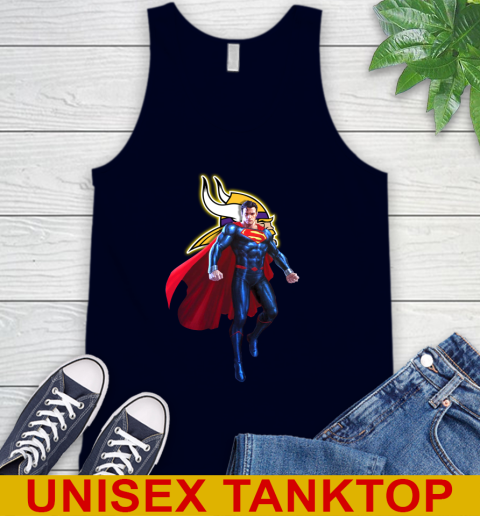 NFL Superman DC Sports Football Minnesota Vikings Tank Top 3