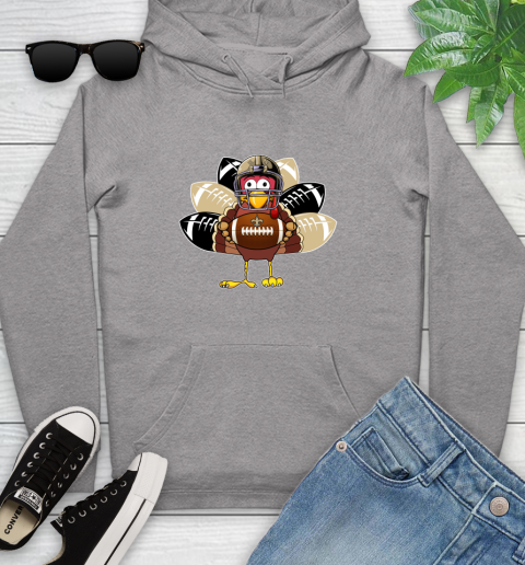New Orleans Saints Turkey Thanksgiving Day Youth Hoodie 6