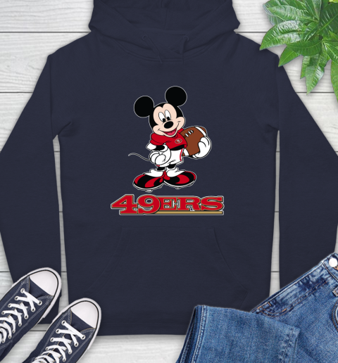 NFL Football San Francisco 49ers Cheerful Mickey Mouse Shirt Hoodie 4