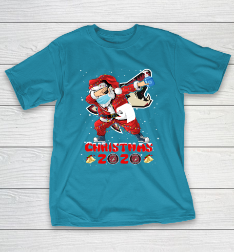 Arizona Coyotes Funny Santa Claus Dabbing Christmas 2020 NHL T-Shirt 7