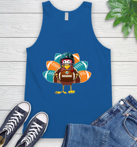 Miami Dolphins Turkey Thanksgiving Day Tank Top 5