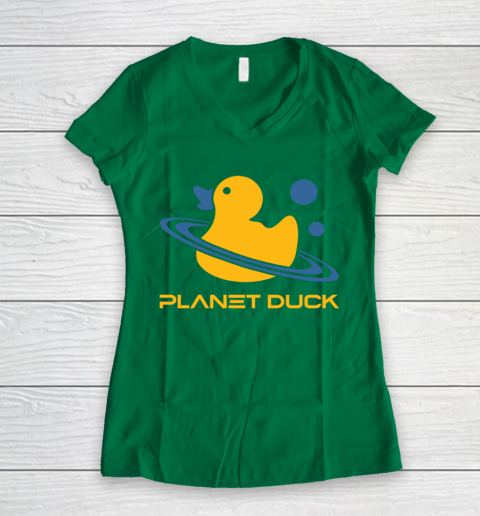 Planet Duck Quackity Women's V-Neck T-Shirt 3