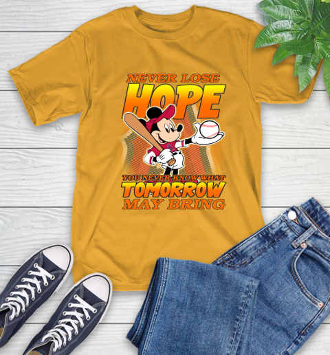 Los Angeles Angels MLB Baseball Mickey Disney Never Lose Hope T-Shirt 2
