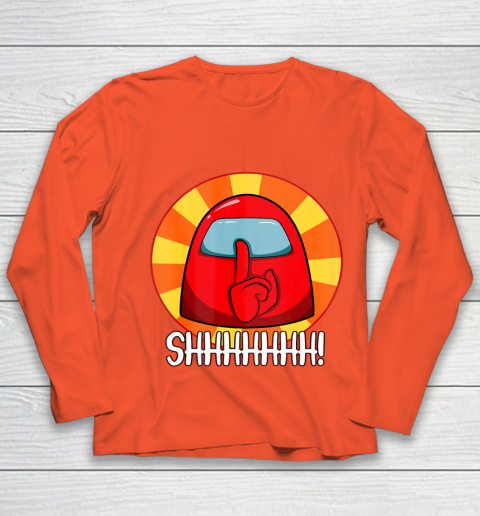 Among Us Game Shirt Cool Among Us shirt Crewmate or Impostor SHHHHHH Youth Long Sleeve 3