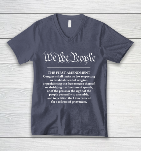 We The People  First Amendment V-Neck T-Shirt 7