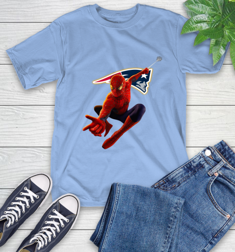 NFL Spider Man Avengers Endgame Football New England Patriots T-Shirt 11