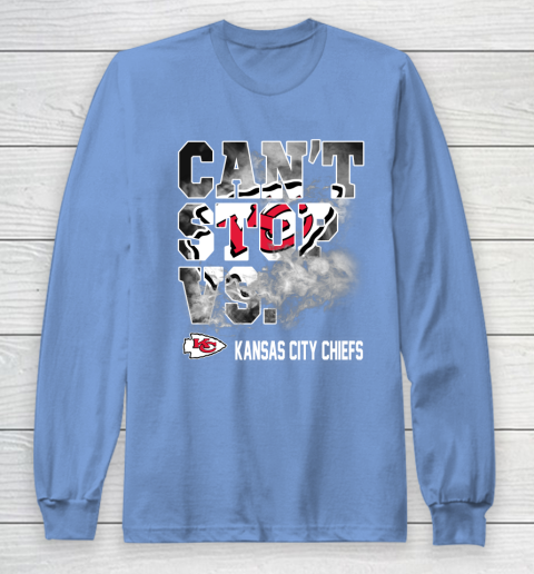 NFL Kansas City Chiefs Can't Stop Vs Long Sleeve T-Shirt 8