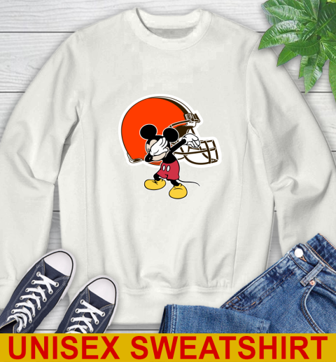 Cleveland Browns NFL Football Dabbing Mickey Disney Sports Sweatshirt