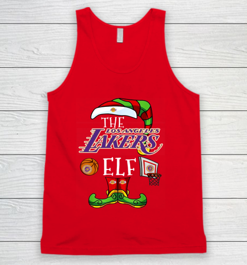 Los Angeles Lakers Christmas ELF Funny NBA Tank Top 5