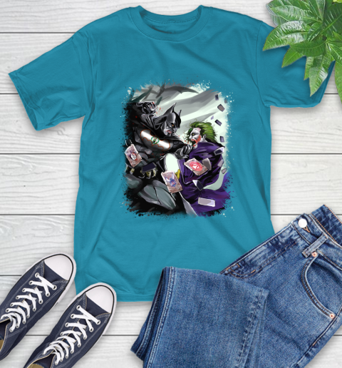 Boston Celtics MLB Basketball Batman Fighting Joker DC Comics T-Shirt 8