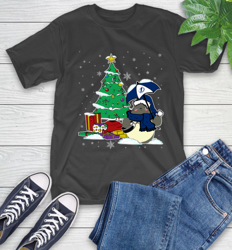 Tampa Bay Lightning NHL Hockey Cute Tonari No Totoro Christmas Sports T-Shirt