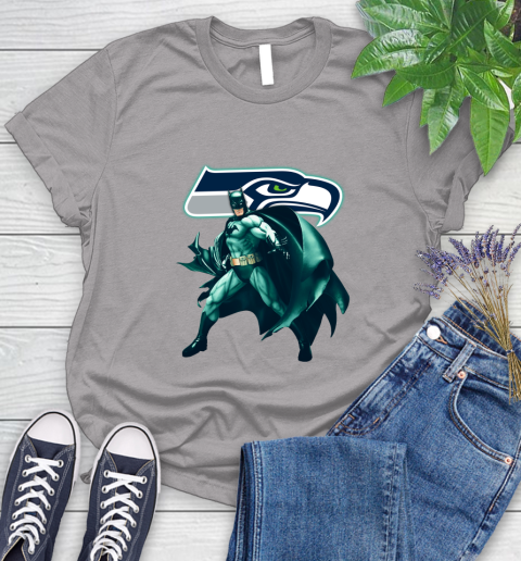 NFL Batman Football Sports Seattle Seahawks Women's T-Shirt 5