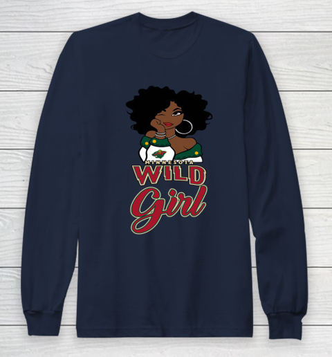 Minnesota Wild Girl NHL Long Sleeve T-Shirt 4