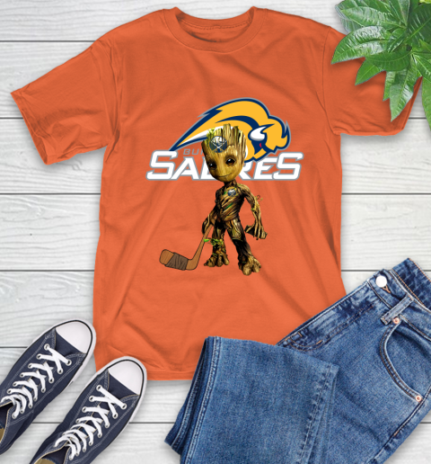 Buffalo Sabres NHL Hockey Groot Marvel Guardians Of The Galaxy T-Shirt 5