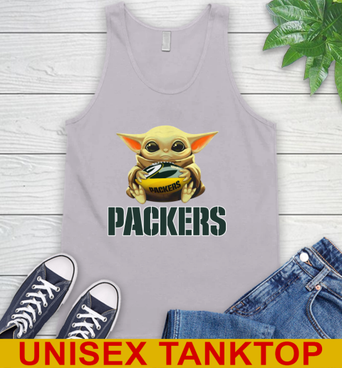 NFL Football Green Bay Packers Baby Yoda Star Wars Shirt Tank Top 4