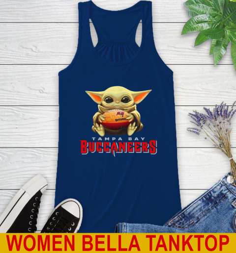 NFL Football Tampa Bay Buccaneers Baby Yoda Star Wars Shirt Racerback Tank 9