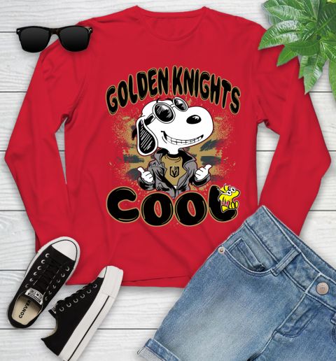 NHL Hockey Vegas Golden Knights Cool Snoopy Shirt Youth Long Sleeve 10