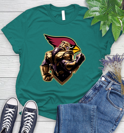 NFL Thanos Avengers Endgame Football Sports Arizona Cardinals Women's T-Shirt 12