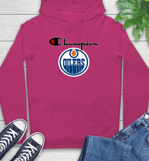 NHL Hockey Edmonton Oilers Champion Shirt Hoodie 7