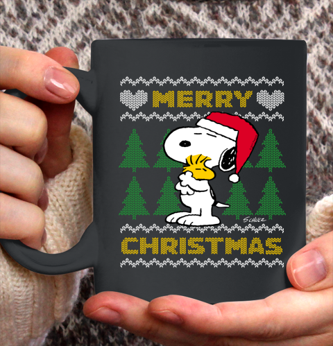 Peanuts Snoopy Merry Christmas Ugly Ceramic Mug 11oz