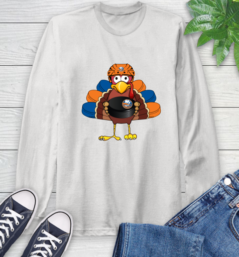 New York Islanders Turkey Thanksgiving Day Long Sleeve T-Shirt