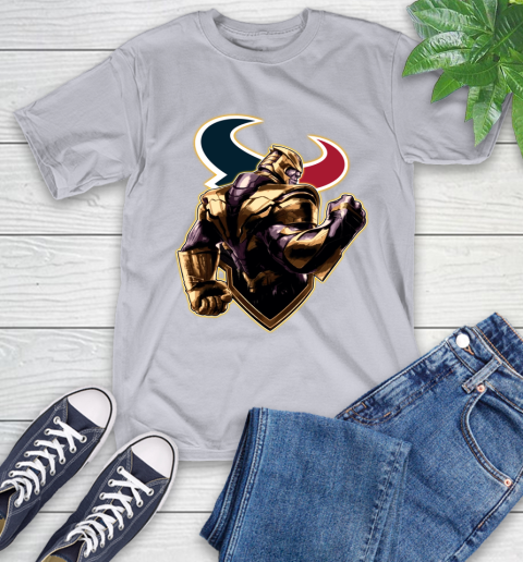 NFL Thanos Avengers Endgame Football Sports Houston Texans T-Shirt 6