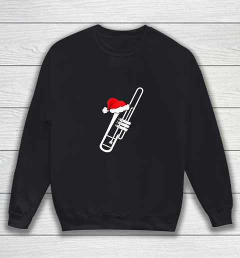 Christmas Gift Trombone Santa Trombone Funny Xmas Pajama Sweatshirt