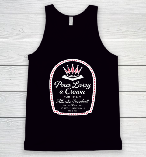 Atlanta Braves Pour Larry A Crown Tank Top