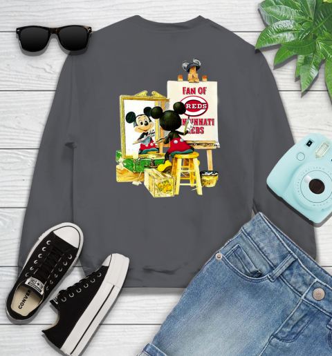 MLB Baseball Cincinnati Reds Mickey Drawing Shirt 30