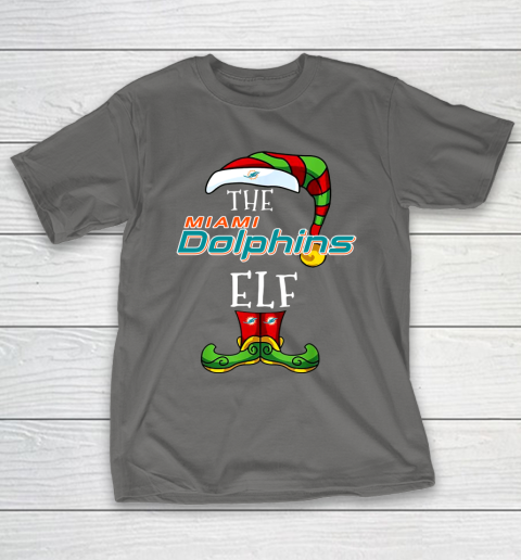 Miami Dolphins Christmas ELF Funny NFL T-Shirt 8