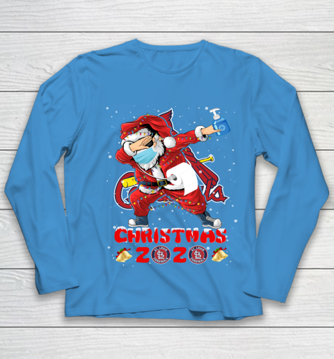 St.Louis Cardinals Funny Santa Claus Dabbing Christmas 2020 MLB Youth Long Sleeve 5