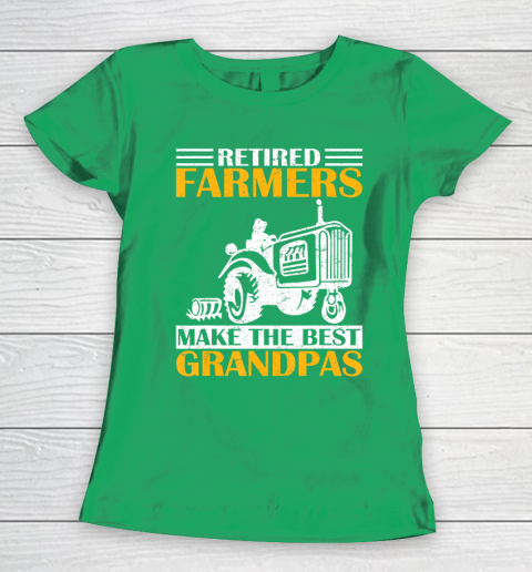 GrandFather gift shirt Retired Farmer Tractor Make The Best Grandpa Retirement Gift T Shirt Women's T-Shirt 5