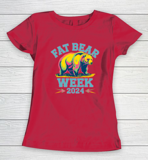 Fat Bear Week 2024 Grazer Animal Lover Alaska Katmai Nature Women's T-Shirt 7