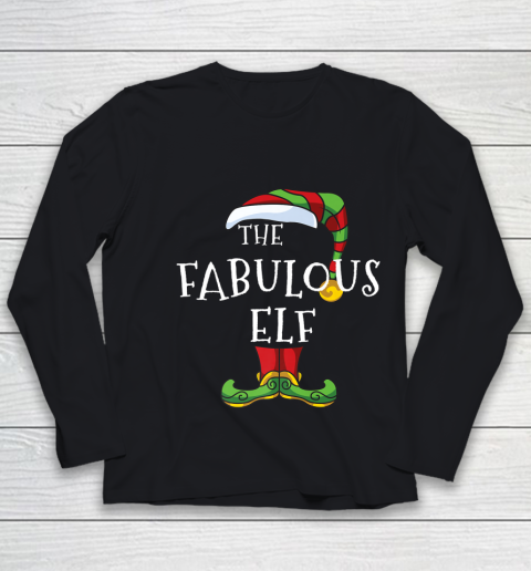 Fabulous Elf Family Matching Christmas Group Gift Pajama Youth Long Sleeve
