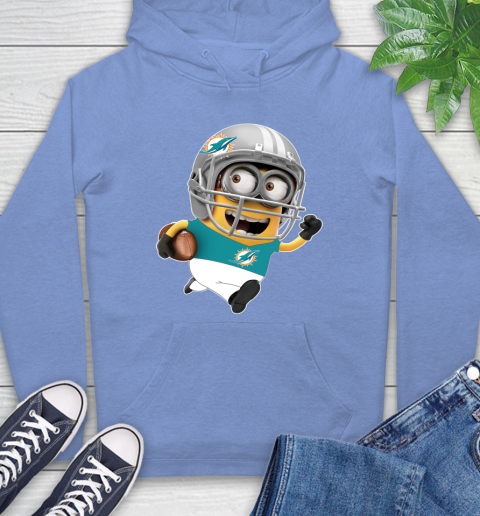 NFL Miami Dolphins Minions Disney Football Sports Hoodie 11
