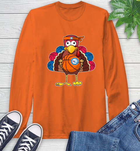 Philadelphia 76ers Turkey thanksgiving day Long Sleeve T-Shirt 5