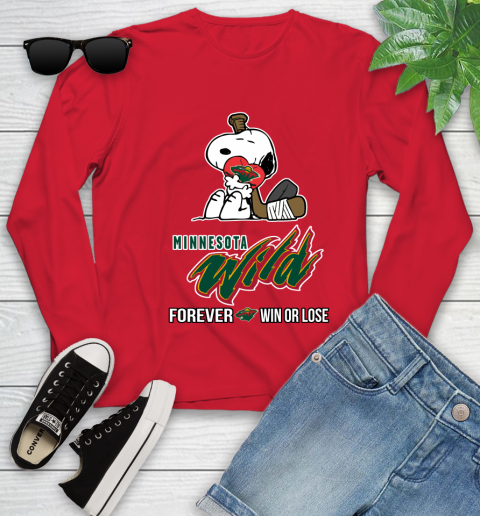 NHL The Peanuts Movie Snoopy Forever Win Or Lose Hockey Minnesota Wild 135