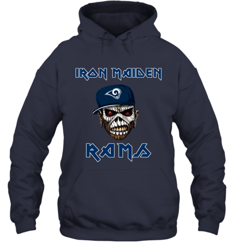 NFL Los Angeles Rams Iron Maiden Rock Band Music Football Sports JUAJlQTARUJ hoodie 23 95 151514 front navy