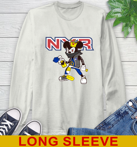 New York Rangers NHL Hockey Mickey Peace Sign Sports Long Sleeve T-Shirt 12