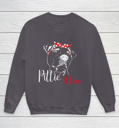 Dog Mom Shirt Pittie Mom T Shirt American Pitbull Shirt Dog Lover Youth Sweatshirt 5