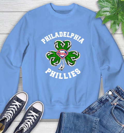 MLB Philadelphia Phillies Three Leaf Clover St Patrick's Day Baseball Sports Sweatshirt 11