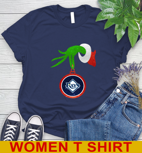 Tampa Bay Rays Grinch Merry Christmas MLB Baseball Women's T-Shirt 12