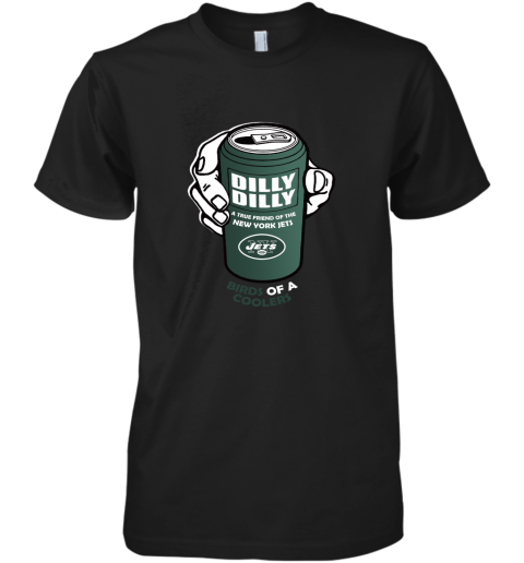 Bud Light Dilly Dilly! New York Jets Birds Of A Cooler Premium Men's T-Shirt