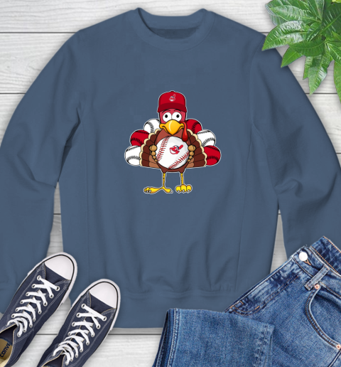 Cleveland Indians Turkey thanksgiving Sweatshirt 7