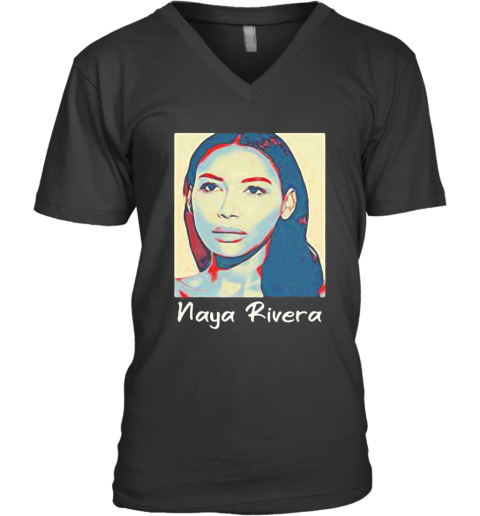 Naya Rivera Art V-Neck T-Shirt