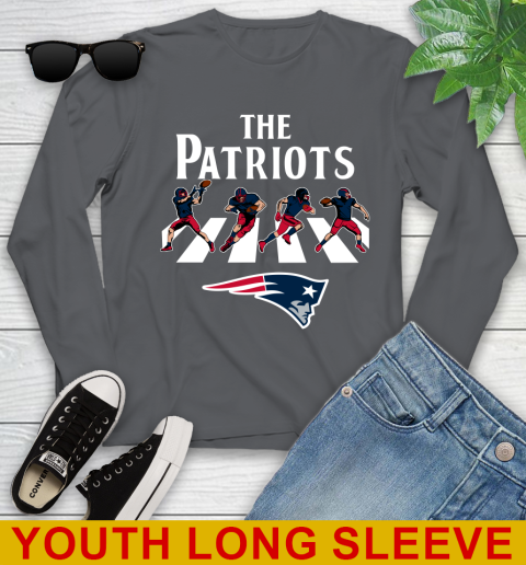 NFL Football New England Patriots The Beatles Rock Band Shirt Youth Long Sleeve 9