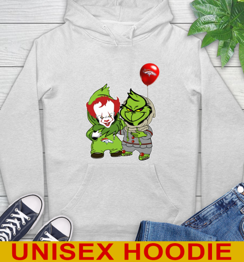 Denver Broncos Baby Pennywise Grinch Christmas NFL Football Hoodie