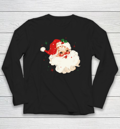 Vintage Retro Santa Christmas Long Sleeve T-Shirt