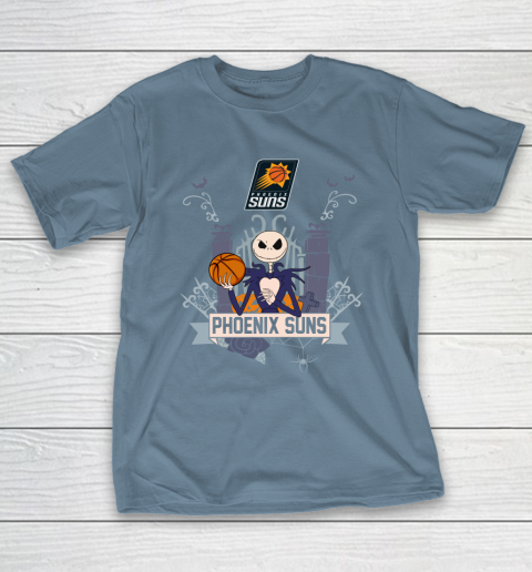 NBA Phoenix Suns Basketball Jack Skellington Halloween T-Shirt 6